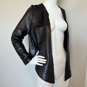 Paper Crown x Anthropologie Bangkok Black Sequin Blazer